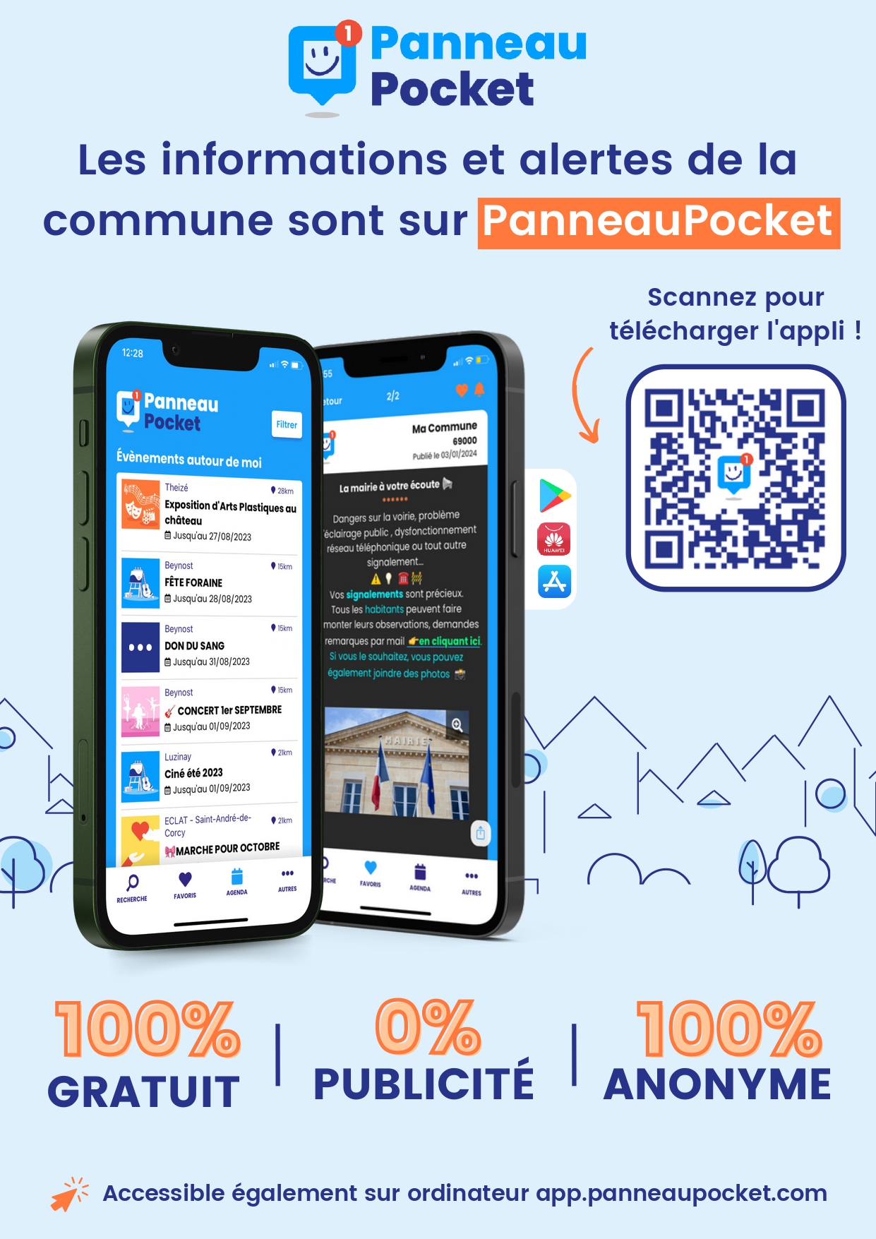 Panneau pocket